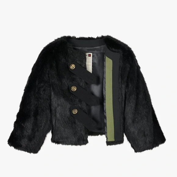ZARA MX SHRLNG PRKR Faux fur jacket